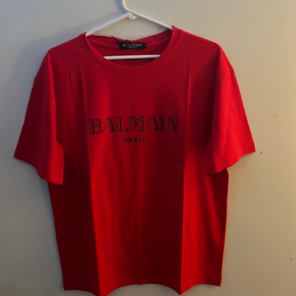Balmain Other - Eco-designed cotton T-shirt with Balmain Paris logo print